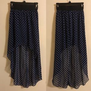 JULIE’S CLOSET High Low Blue Skirt